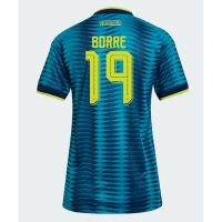 Camiseta Colombia Rafael Santos Borre #19 Segunda Equipación Replica Mundial 2026 para mujer mangas cortas